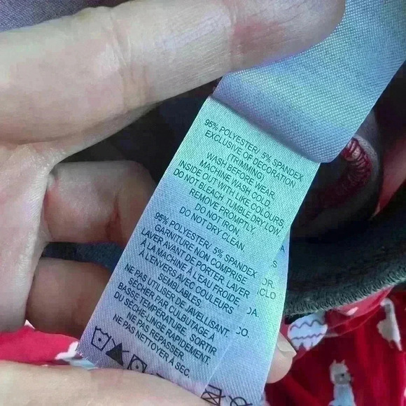 NWT Be Yourself Sleepwear Women’s Lama Red Valentines Day Cute Pajamas Small - Picture 10 of 12